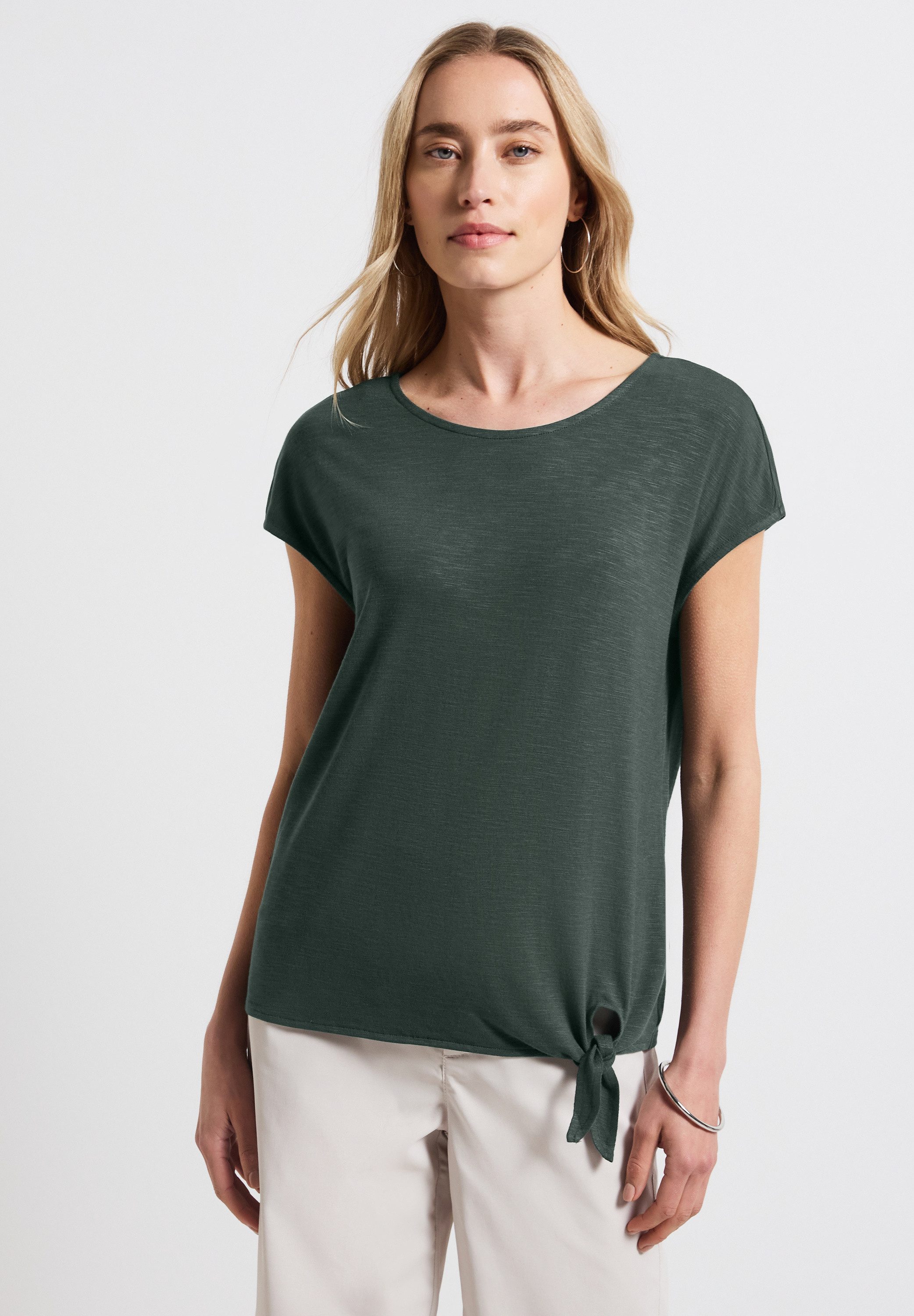 STREET ONE T-Shirt, aus strecthigem Viskosematerial günstig online kaufen