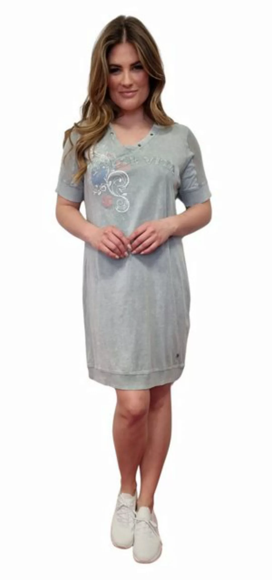 Gio Milano Shirtkleid "Dolce Vita" mit V-Ausschnitt günstig online kaufen
