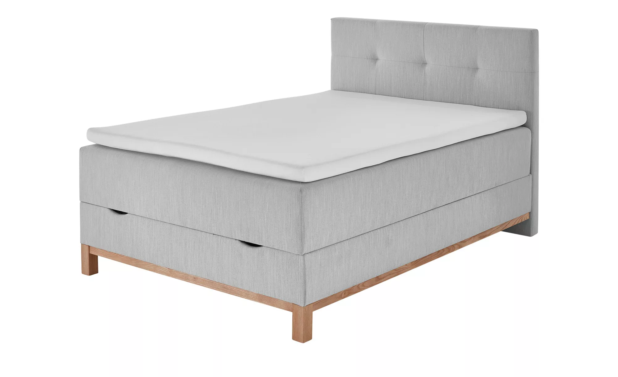 maison bleue Boxspringbett mit Bettkasten Mara ¦ grau ¦ Maße (cm): B: 122 H günstig online kaufen