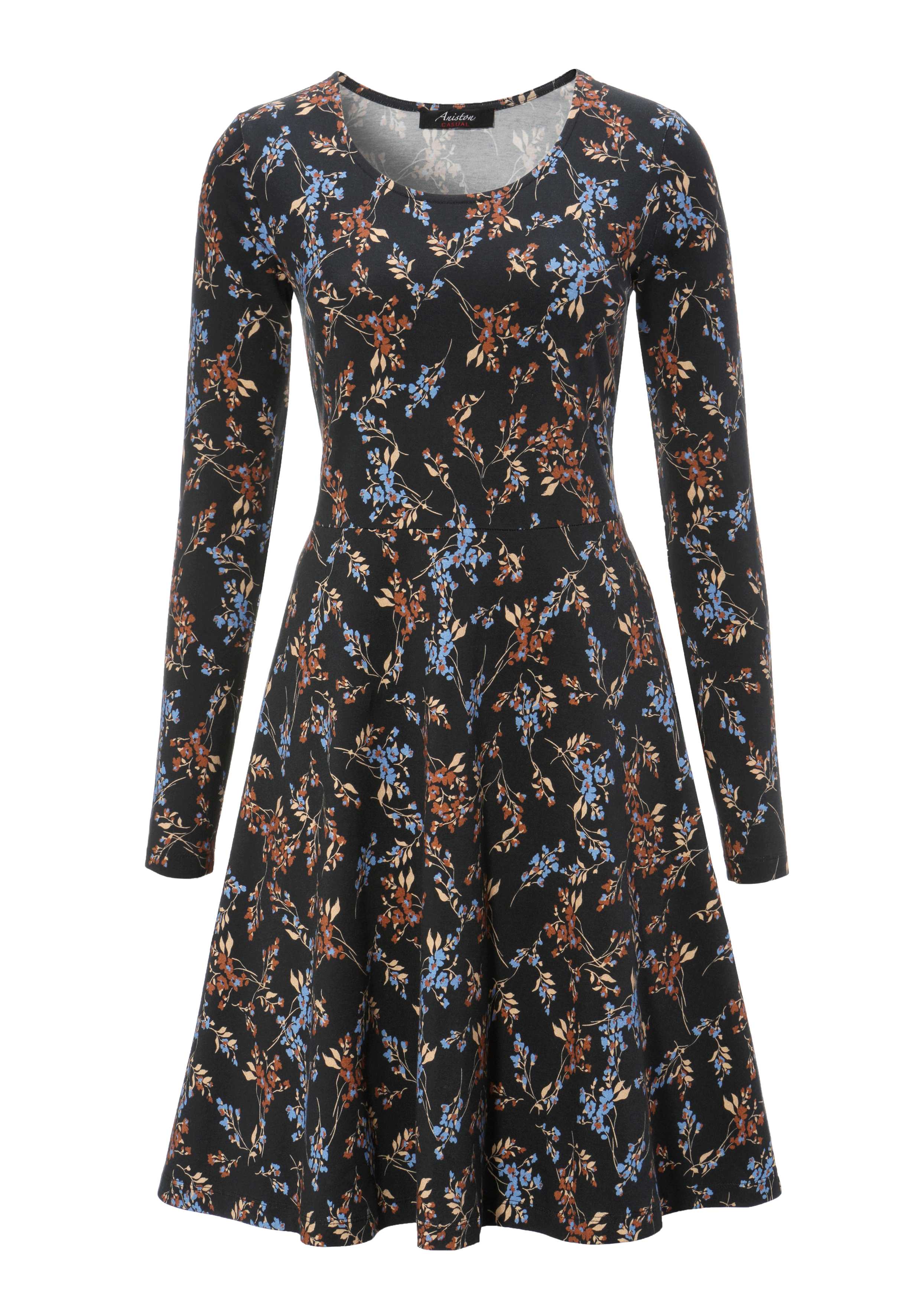 Aniston CASUAL Jerseykleid, mit harmonischem Blumendruck günstig online kaufen