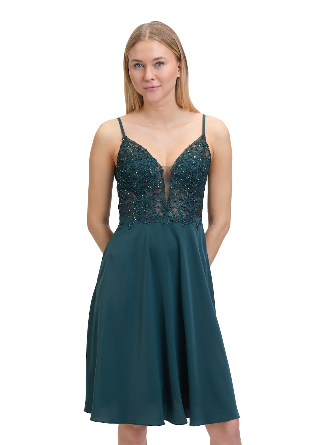 Vera Mont Abendkleid "Vera Mont Damen Abendkleid mit Stickerei", Spitze günstig online kaufen
