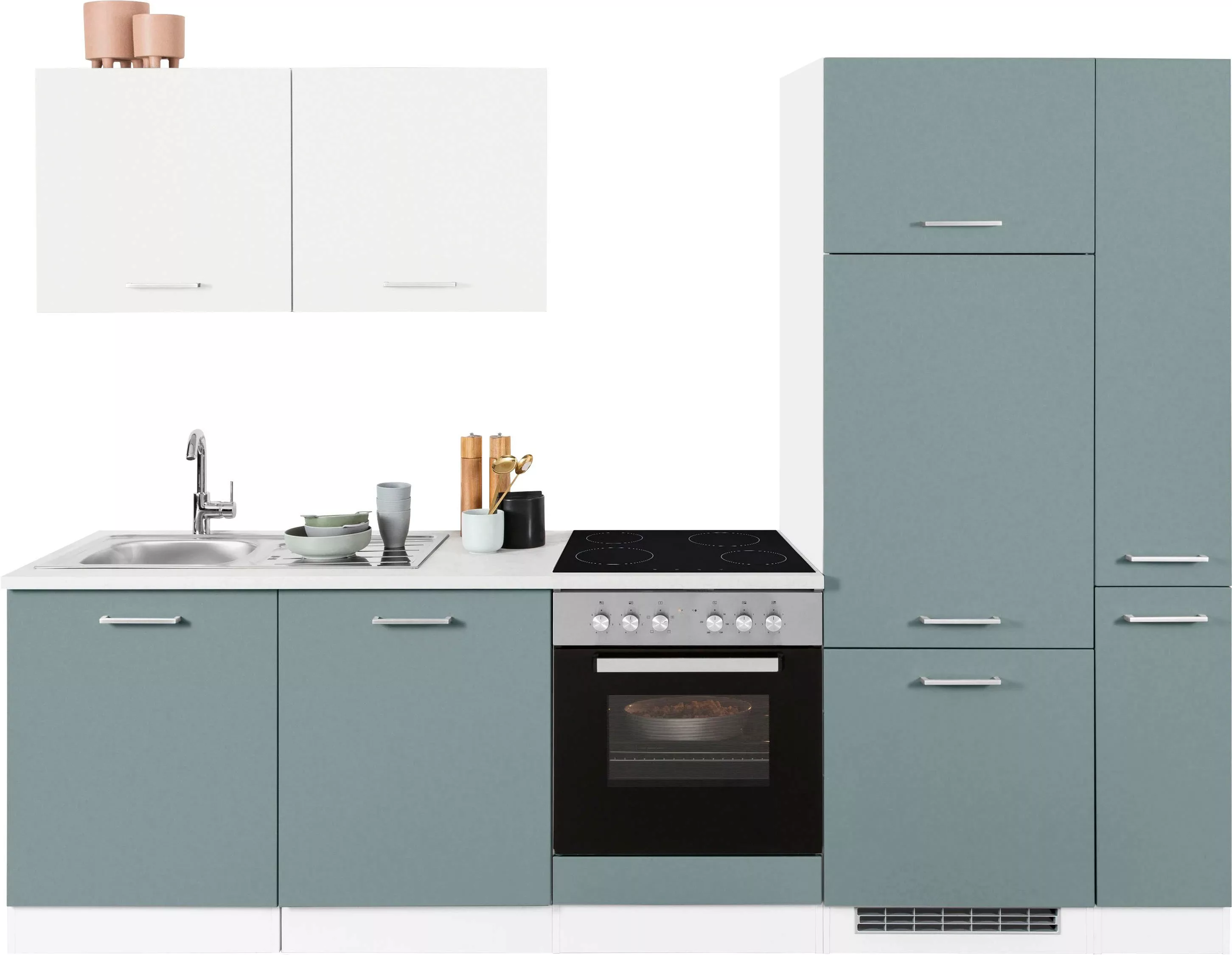 HELD MÖBEL Küchenzeile "Visby", ohne E-Geräte, Breite 270 cm für Kühlschran günstig online kaufen
