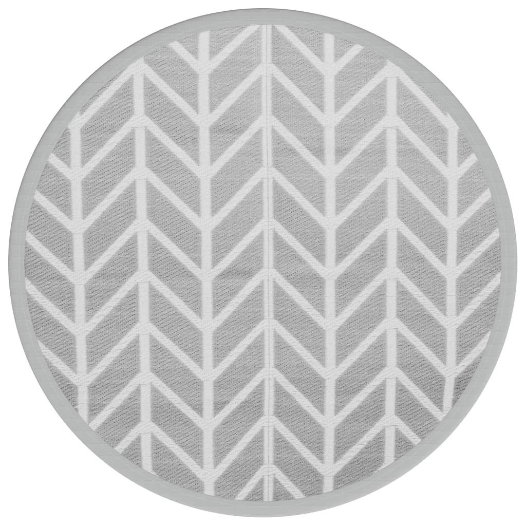 vidaXL Outdoorteppich Outdoor-Teppich ARAKIL Grau Ø120 günstig online kaufen