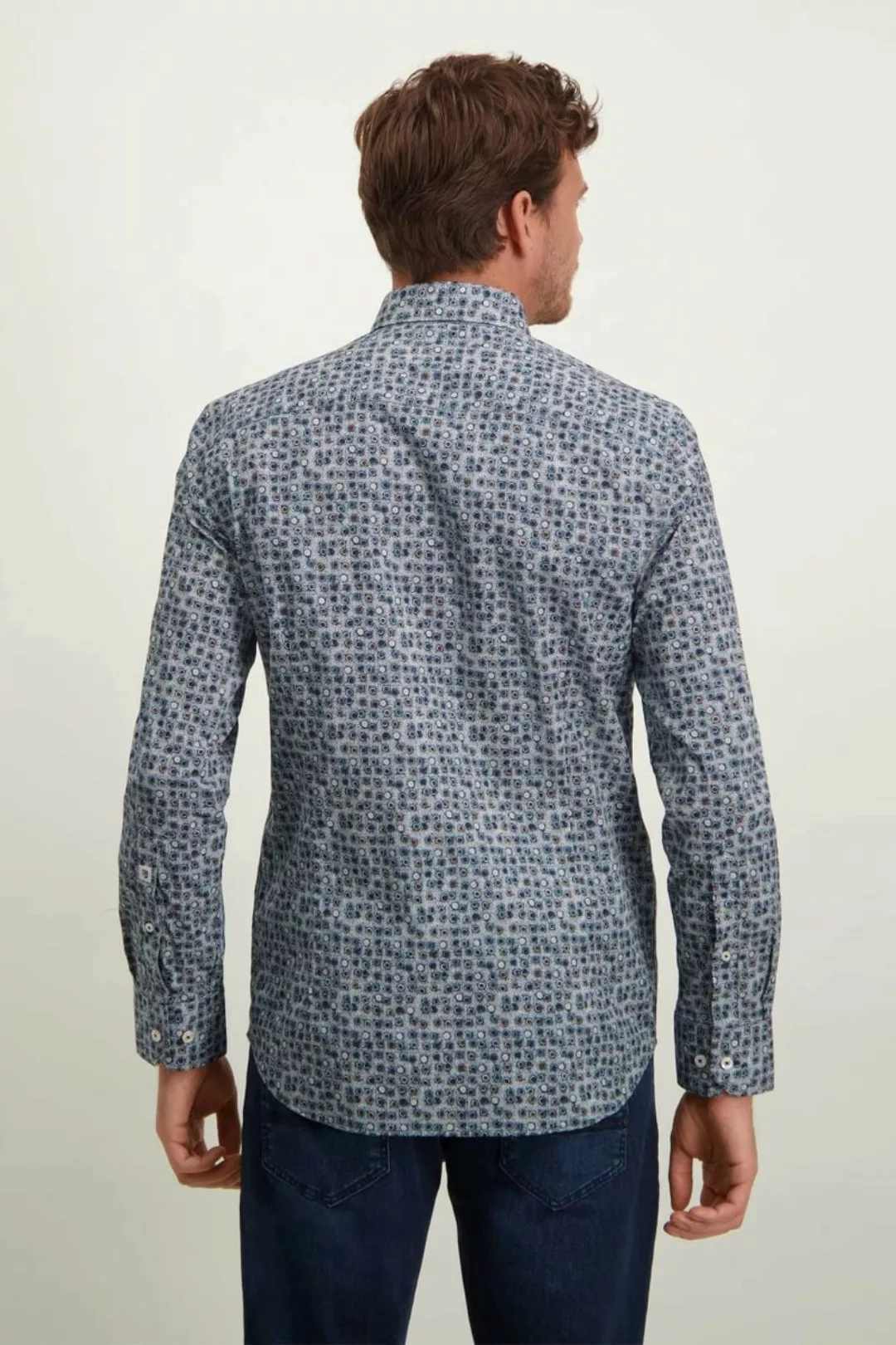 State Of Art Regular-Fit Hemd mit Allover-Muster - Größe 3XL günstig online kaufen