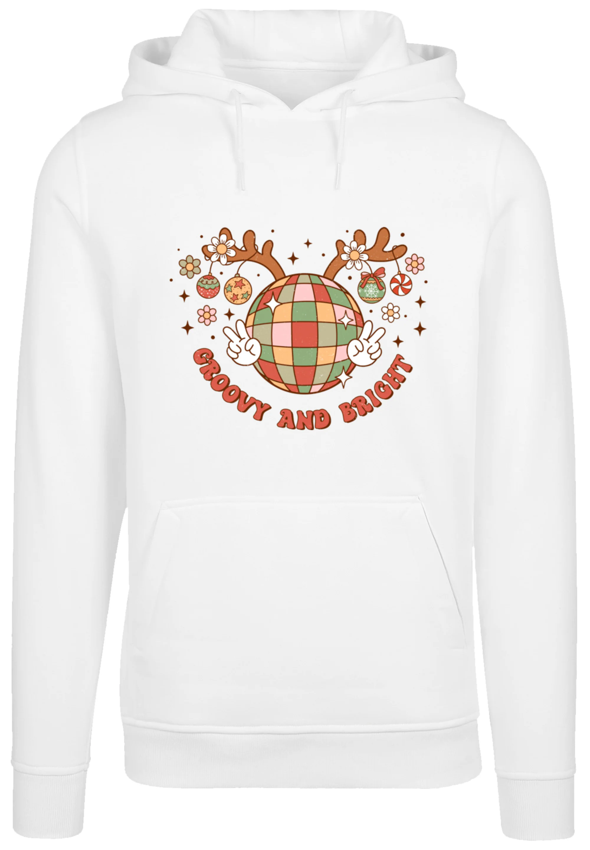 F4NT4STIC Kapuzenpullover "Groovy And Bright Christmas Disco Deer", Premium günstig online kaufen