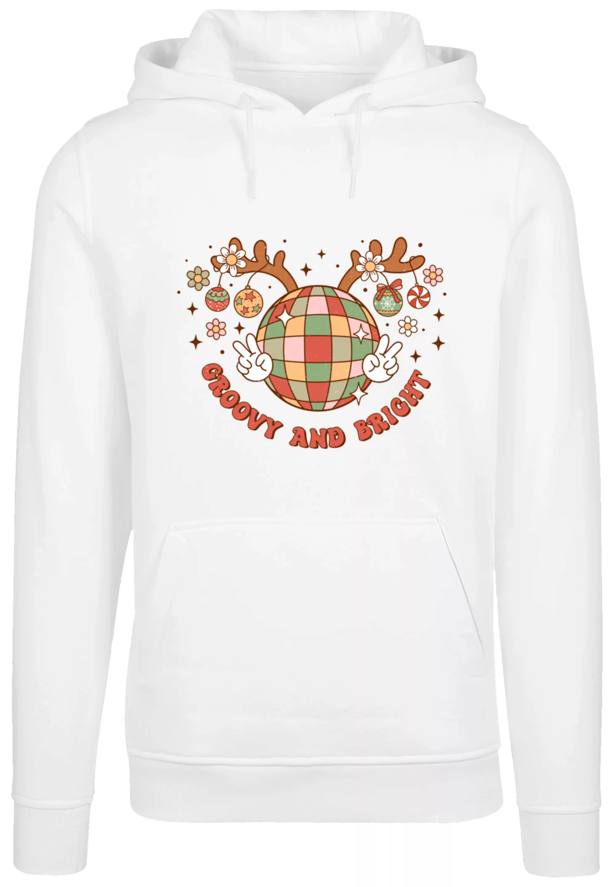 F4NT4STIC Kapuzenpullover "Groovy And Bright Christmas Disco Deer", Premium günstig online kaufen