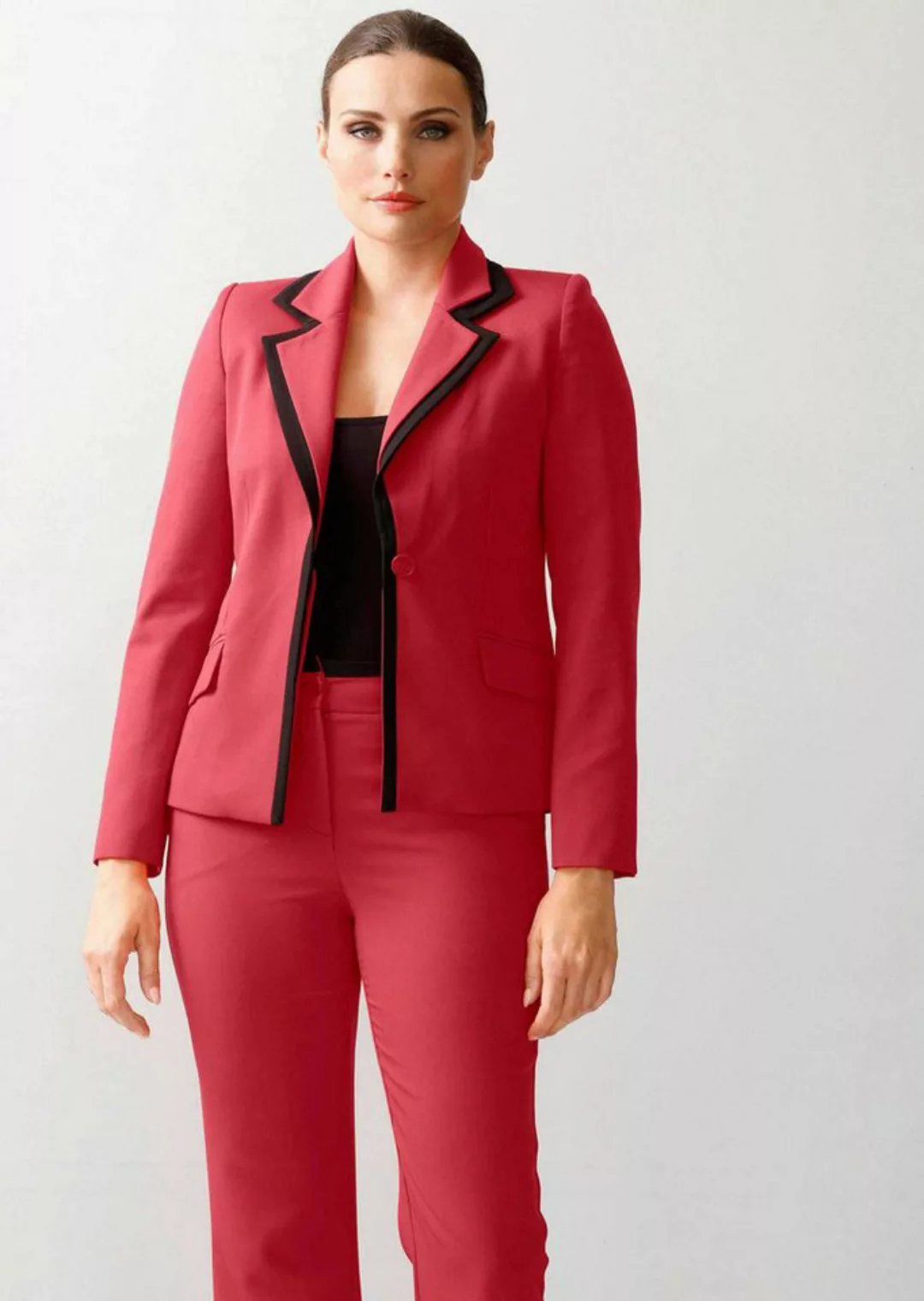 Alba Moda Kurzblazer Blazer mit detaillierten Doppelungen günstig online kaufen