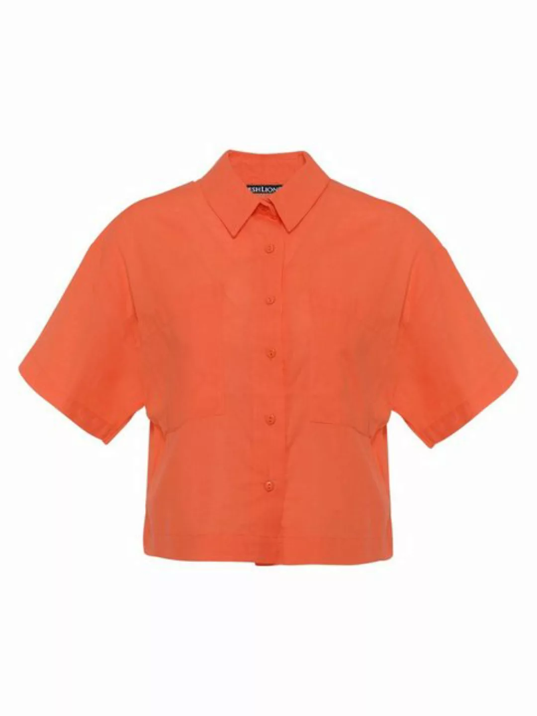 Freshlions Leinenhemd Leinen Hemd 'VALENTINA' orange S Sonstige günstig online kaufen