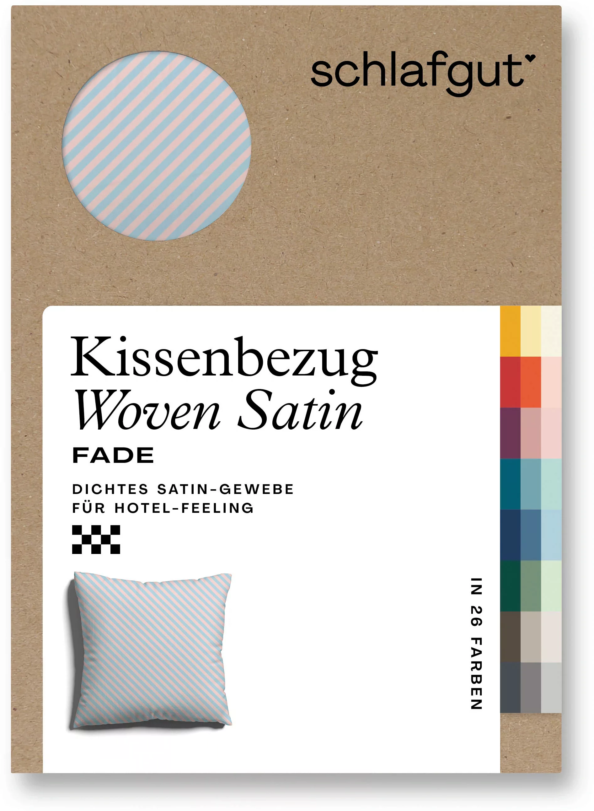 Schlafgut Kissenbezug »Woven Satin Fade«, (1 St.), mit Farbverlauf günstig online kaufen