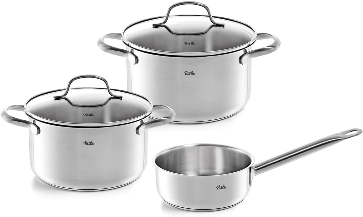 Fissler Topf-Set »San Francisco«, Edelstahl 18/10, (Set, 3 tlg., Kochtopf 2 günstig online kaufen