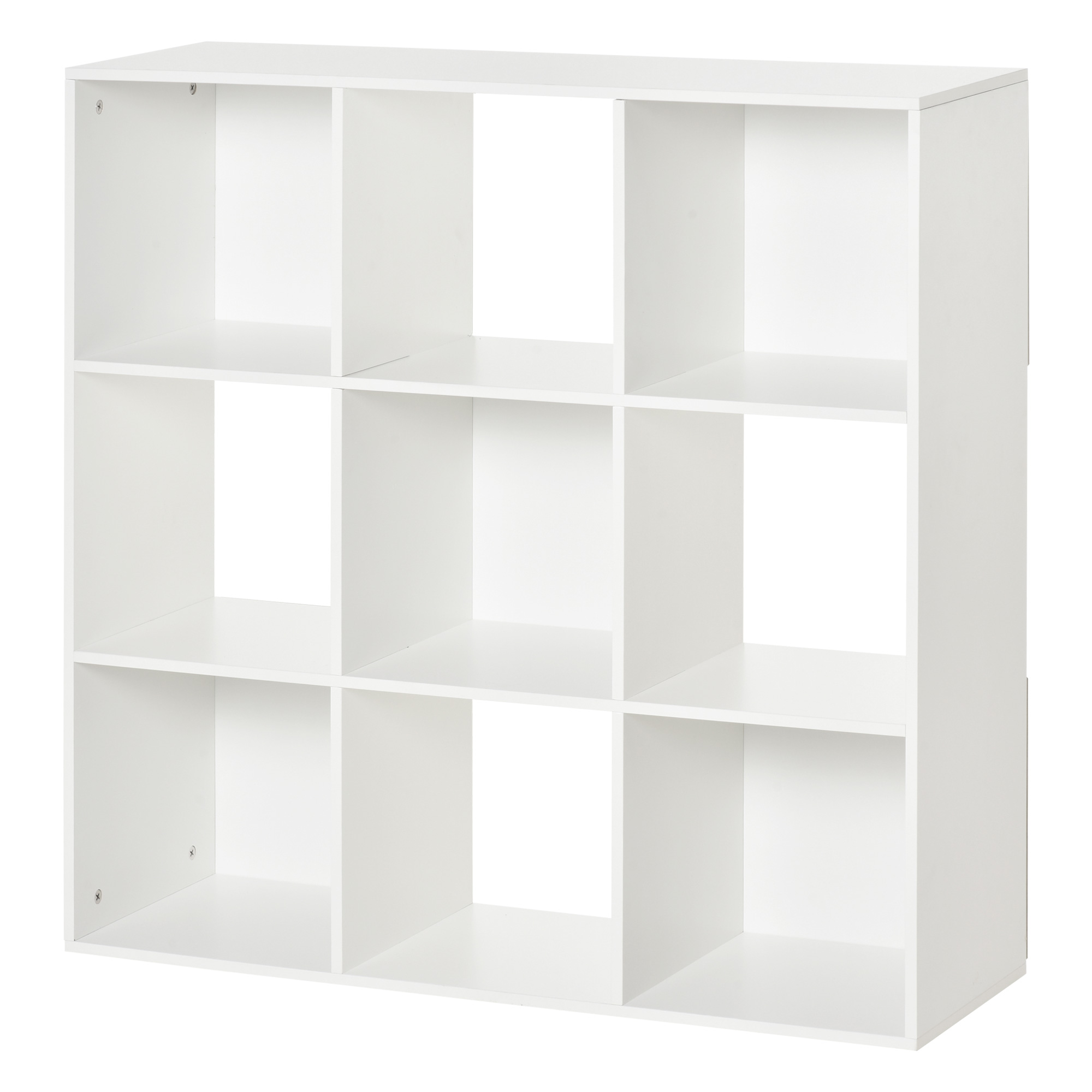 HOMCOM Weißes Regal für Zuhause und Büro, Modernes Regal mit 9 Fächern aus günstig online kaufen