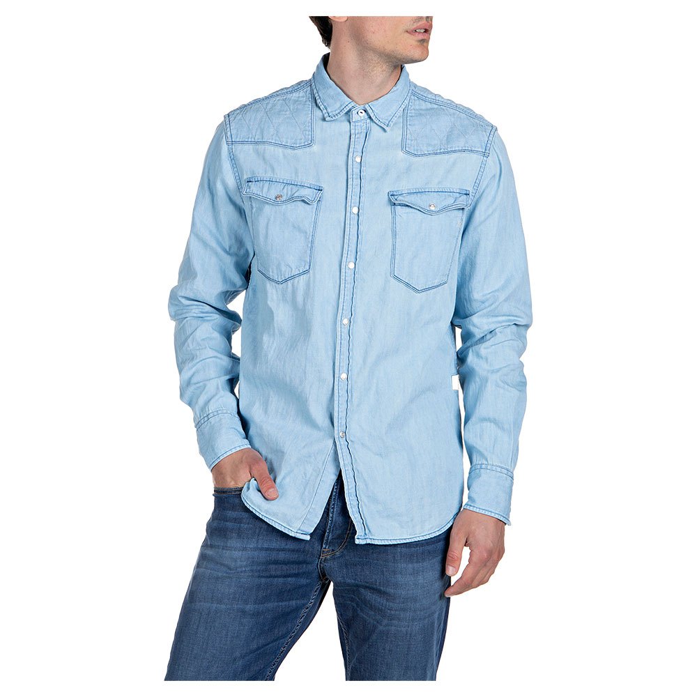 Replay M4073.000.200.27a.010 Shirt XL Light Blue günstig online kaufen