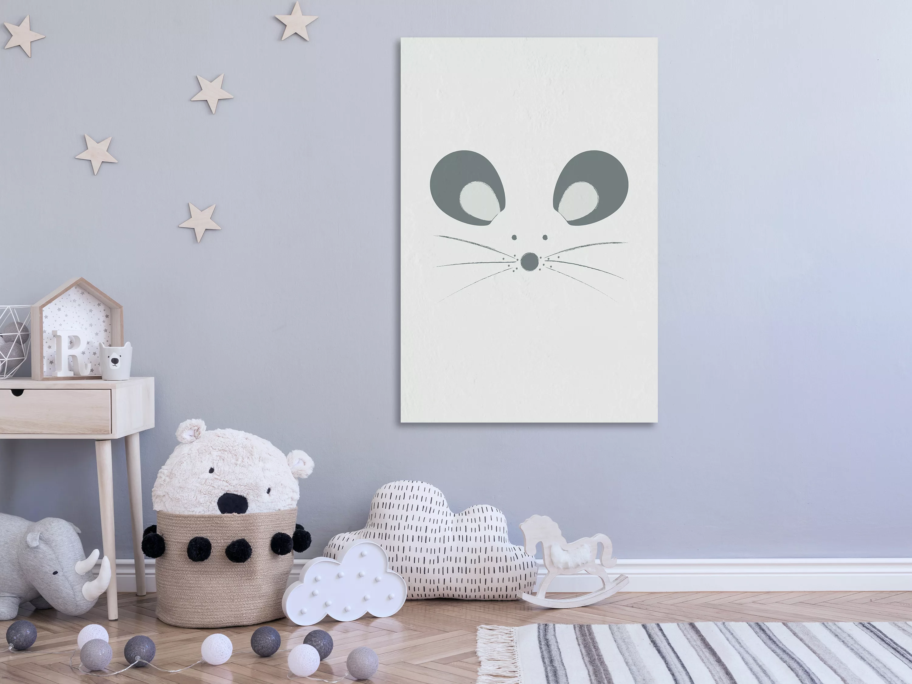 Wandbild - Curious Mouse (1 Part) Vertical günstig online kaufen