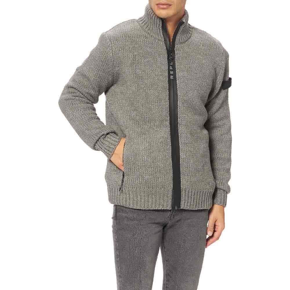Replay Uk3053.000.g2897f Pullover XL Grey Med Melange günstig online kaufen