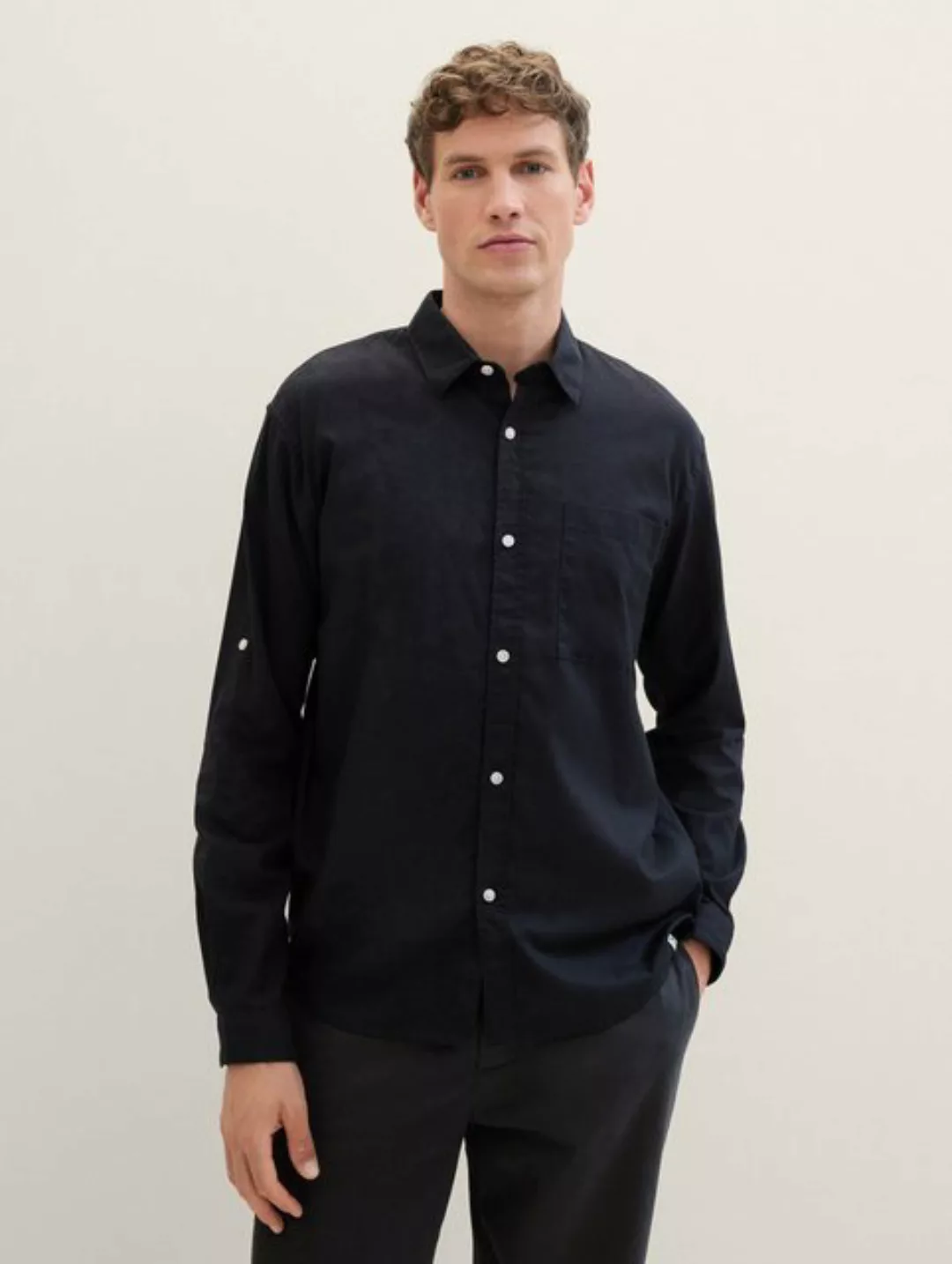 TOM TAILOR Denim Langarmhemd Relaxed Langarmshirt günstig online kaufen