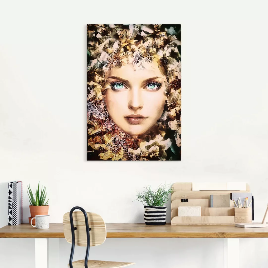 Artland Leinwandbild "Blumenfee", Bilder von Frauen, (1 St.) günstig online kaufen