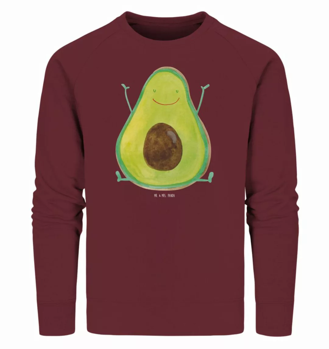 Mr. & Mrs. Panda Longpullover Avocado Glücklich Größe XL - Burgundy - Gesch günstig online kaufen