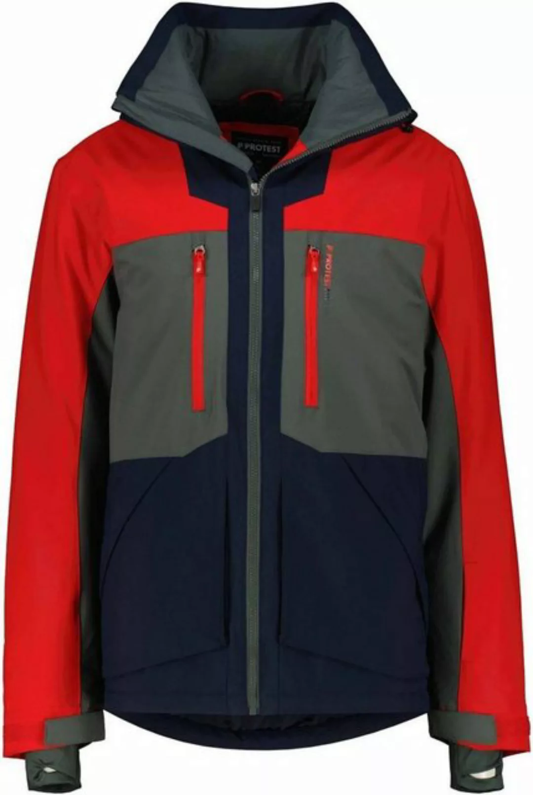 Protest Anorak GOOZ snowjacket Anorak /Skijake Herren rot/blau/khaki günstig online kaufen