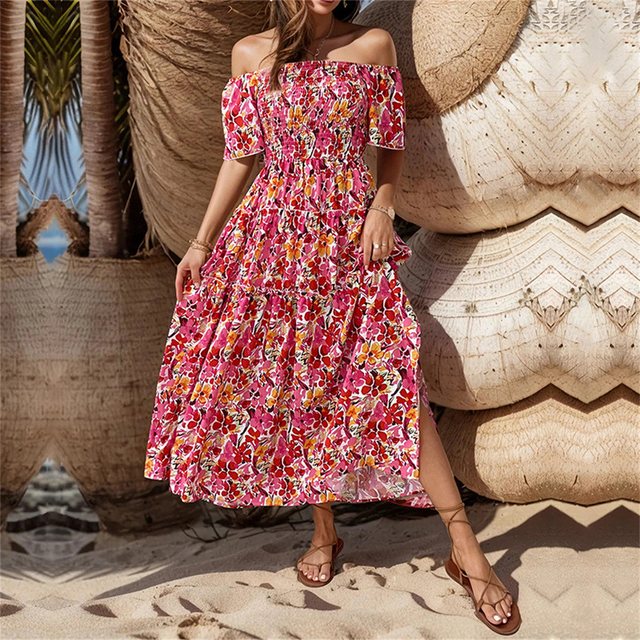 AFAZ New Trading UG Sommerkleid Dünne dünne gedruckte Kleid von Frauen schu günstig online kaufen