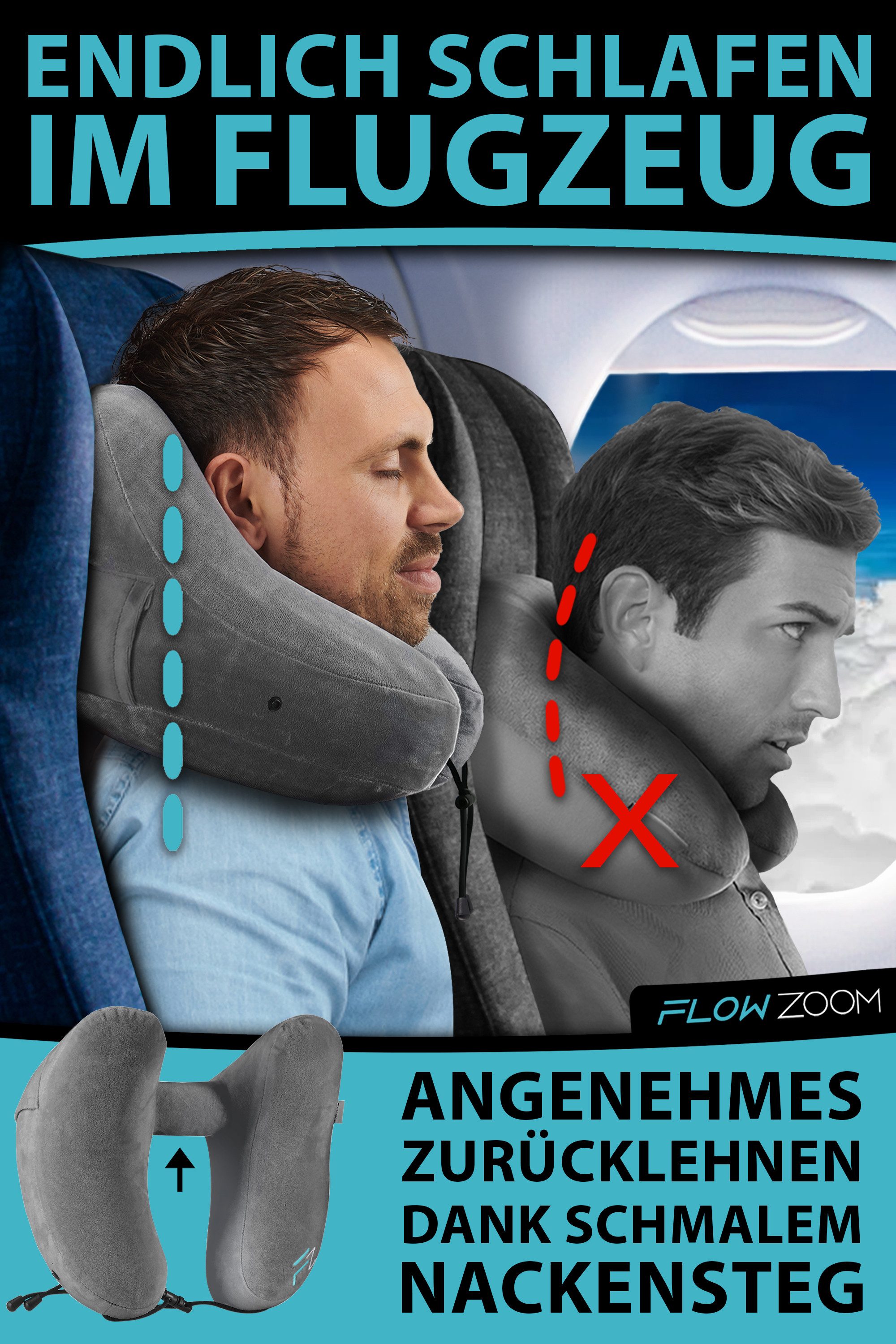 FLOWZOOM Nackenhörnchen AIR Nackenkissen aufblasbar - günstig online kaufen