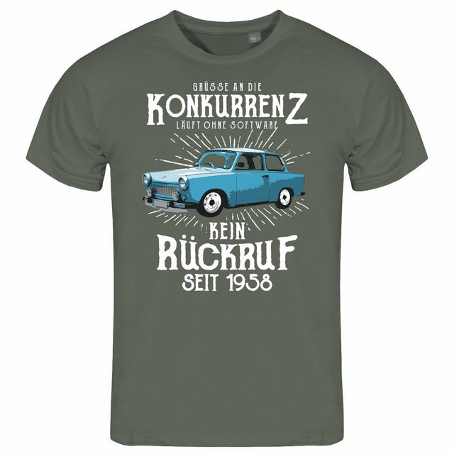 deinshirt Print-Shirt Herren T-Shirt Grüße an die Konkurrenz Funshirt mit M günstig online kaufen