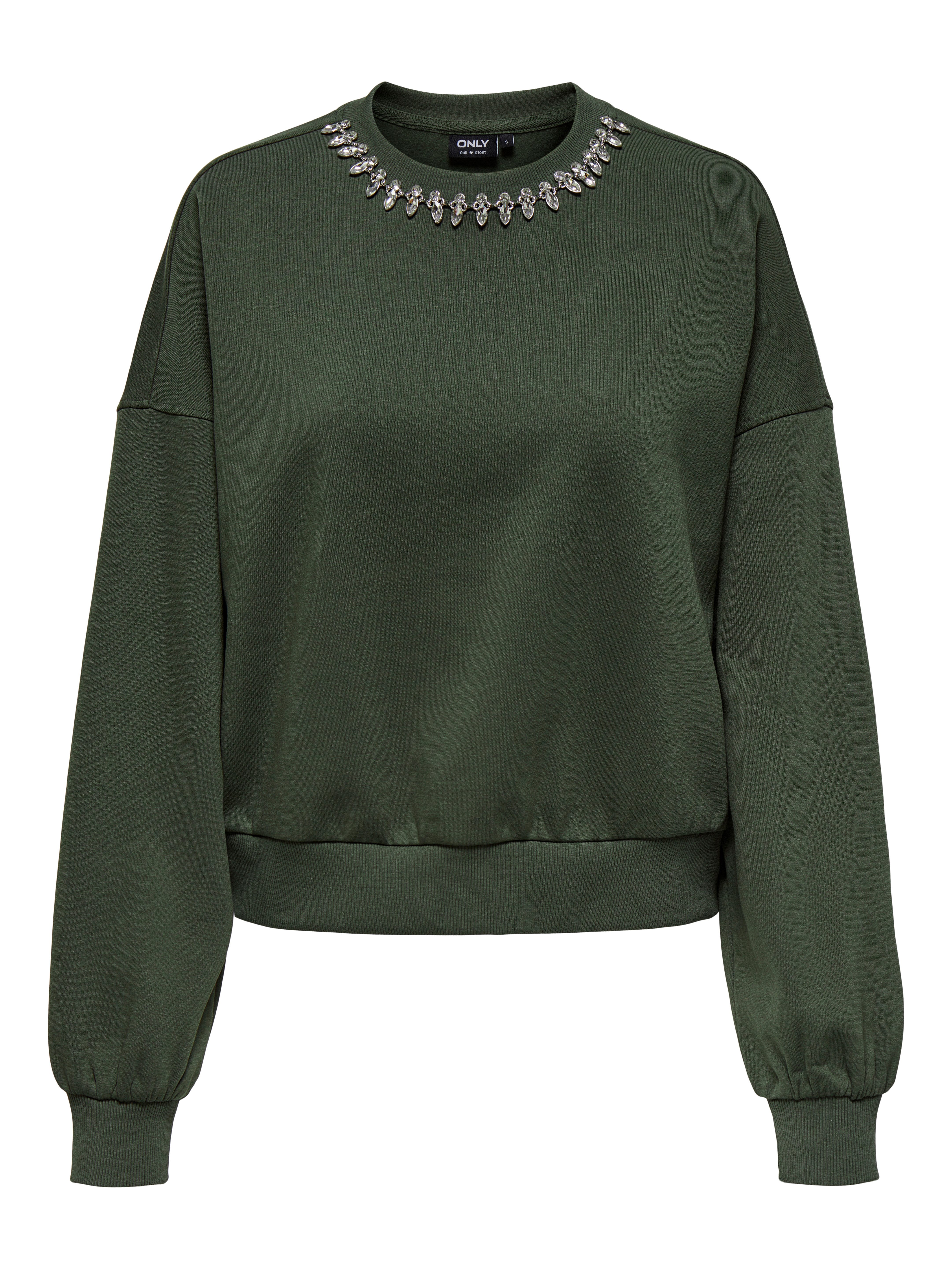 ONLY Sweatshirt ONLKIARA L/S O-NECK EMBELLISHMENT günstig online kaufen