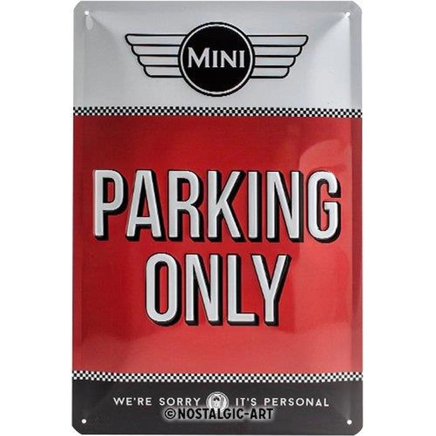 Nostalgic-Art Blechschild 20 x 30cm - Mini - Parking Only Red günstig online kaufen