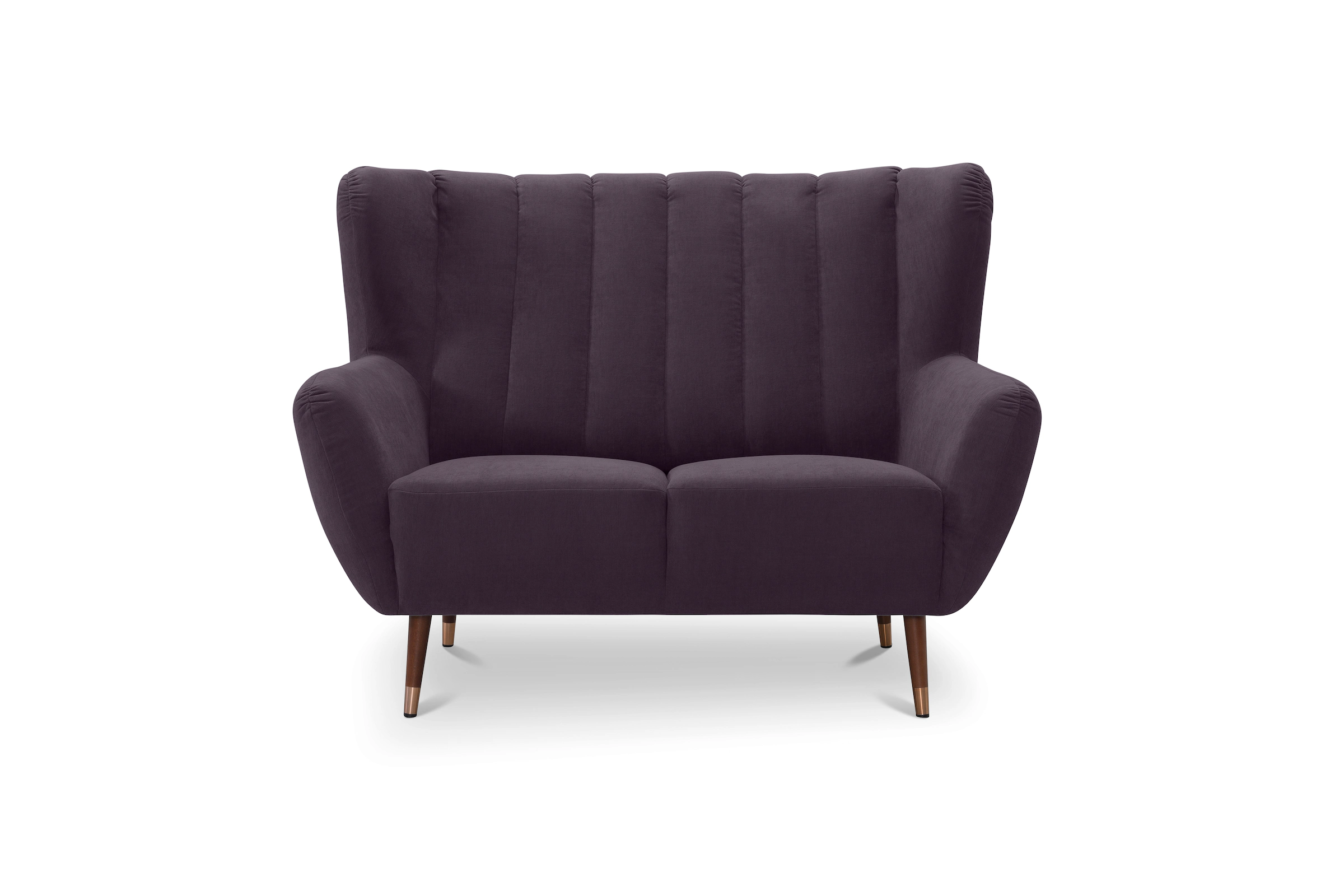 exxpo - sofa fashion 2-Sitzer "Polly, bequem mit hoher Rückenlehne, hohe Fü günstig online kaufen