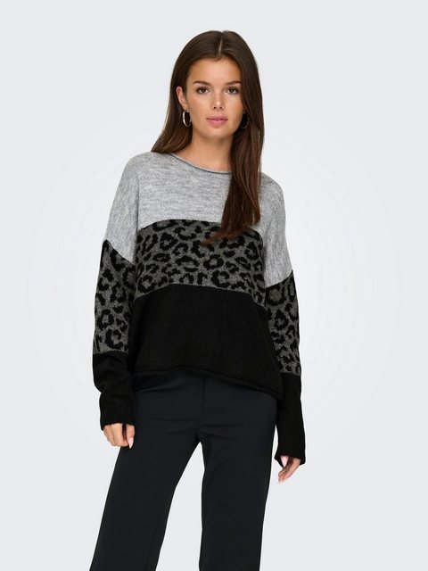 ONLY Rundhalspullover ONLJADE ANIMAL LS O-NECK NOOS KNT günstig online kaufen