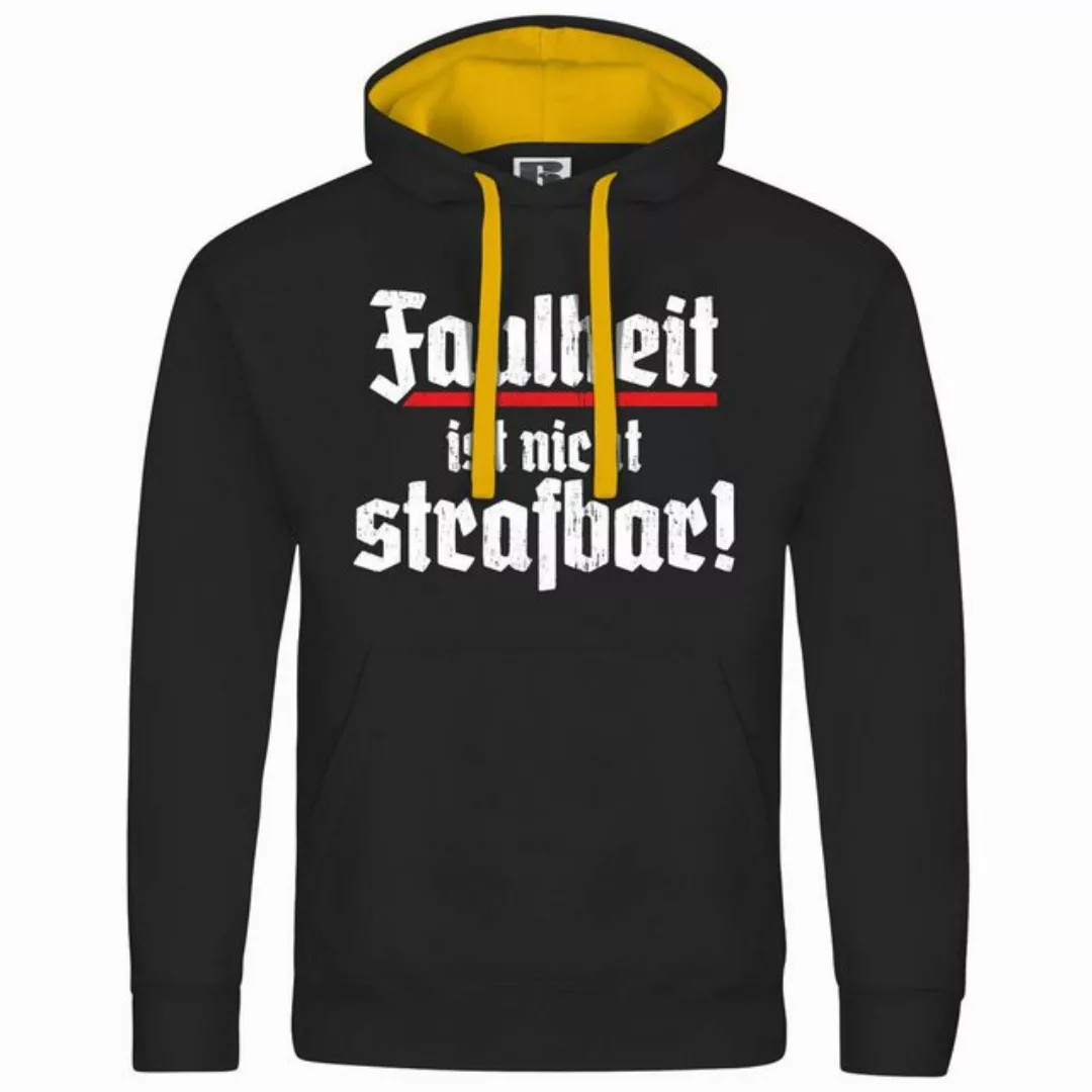 deinshirt Kapuzenpullover Herren Kapuzenpullover Faulheit ist nicht strafba günstig online kaufen