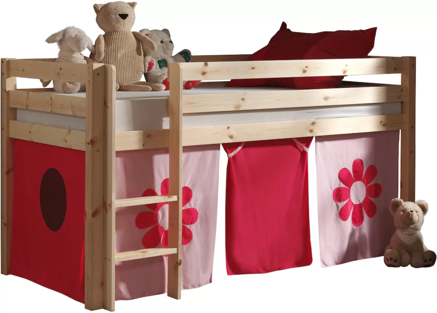 Kinderzimmer Spielbett mit Leiter PINOO-12 incl. Textil Set Pirates in Kief günstig online kaufen