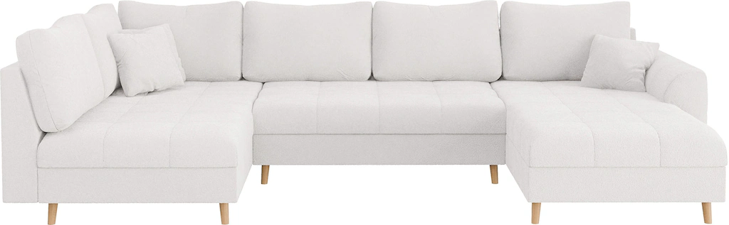 Home affaire Wohnlandschaft "CHARRE U-Form mit Ottomane, Maße B/T/H: 310/16 günstig online kaufen