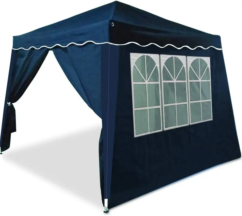 Faltpavillon Capri Blau 3x3m inkl. 2 Seitenwänden günstig online kaufen