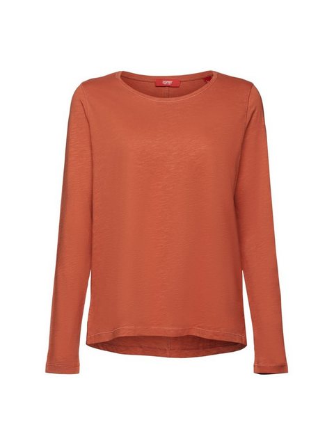 Esprit Langarmshirt Jersey-Longsleeve, 100 % Baumwolle (1-tlg) günstig online kaufen