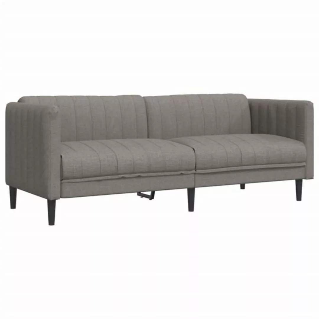 vidaXL Sofa, 3-Sitzer Taupe Stoff günstig online kaufen