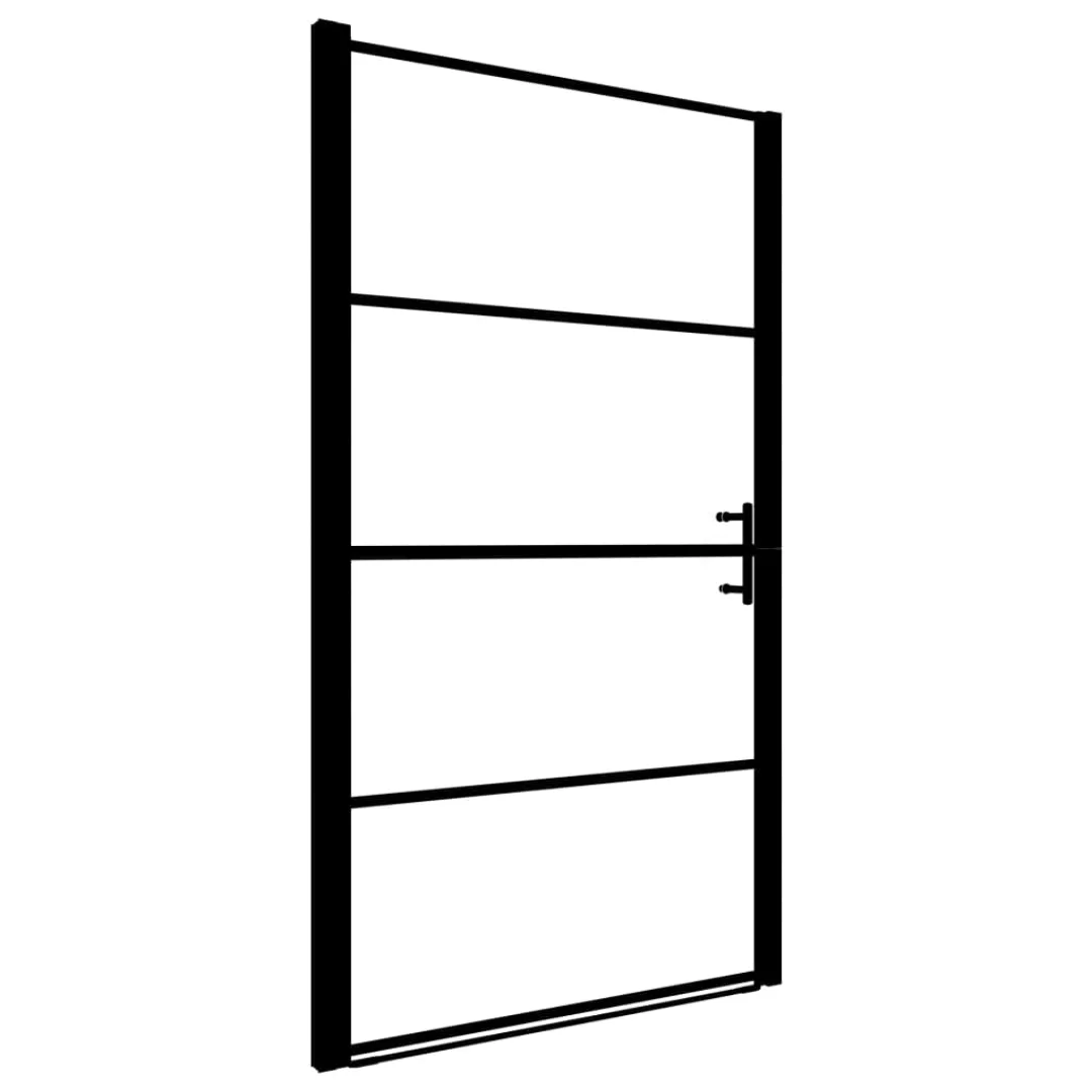 Duschtür Hartglas 100 X 178 Cm Schwarz günstig online kaufen