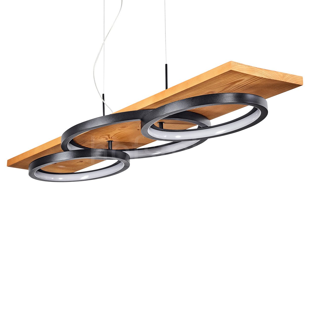 hofstein Pendelleuchte »Palermo« Hängelampe aus Metall/Holz/Kunststoff günstig online kaufen
