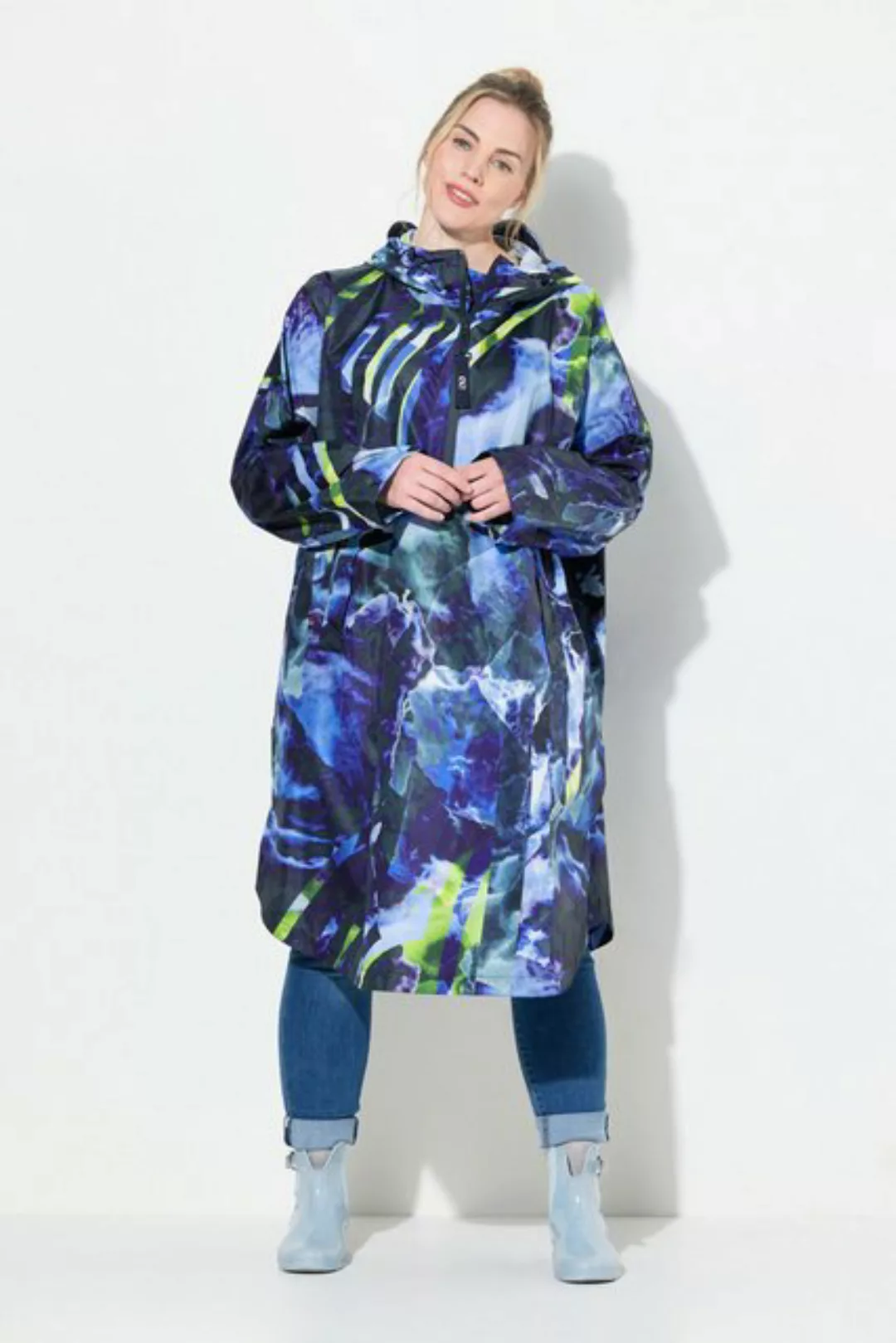 Laurasøn Funktionsjacke Funktions-Regencape Unisex Print Kapuze günstig online kaufen