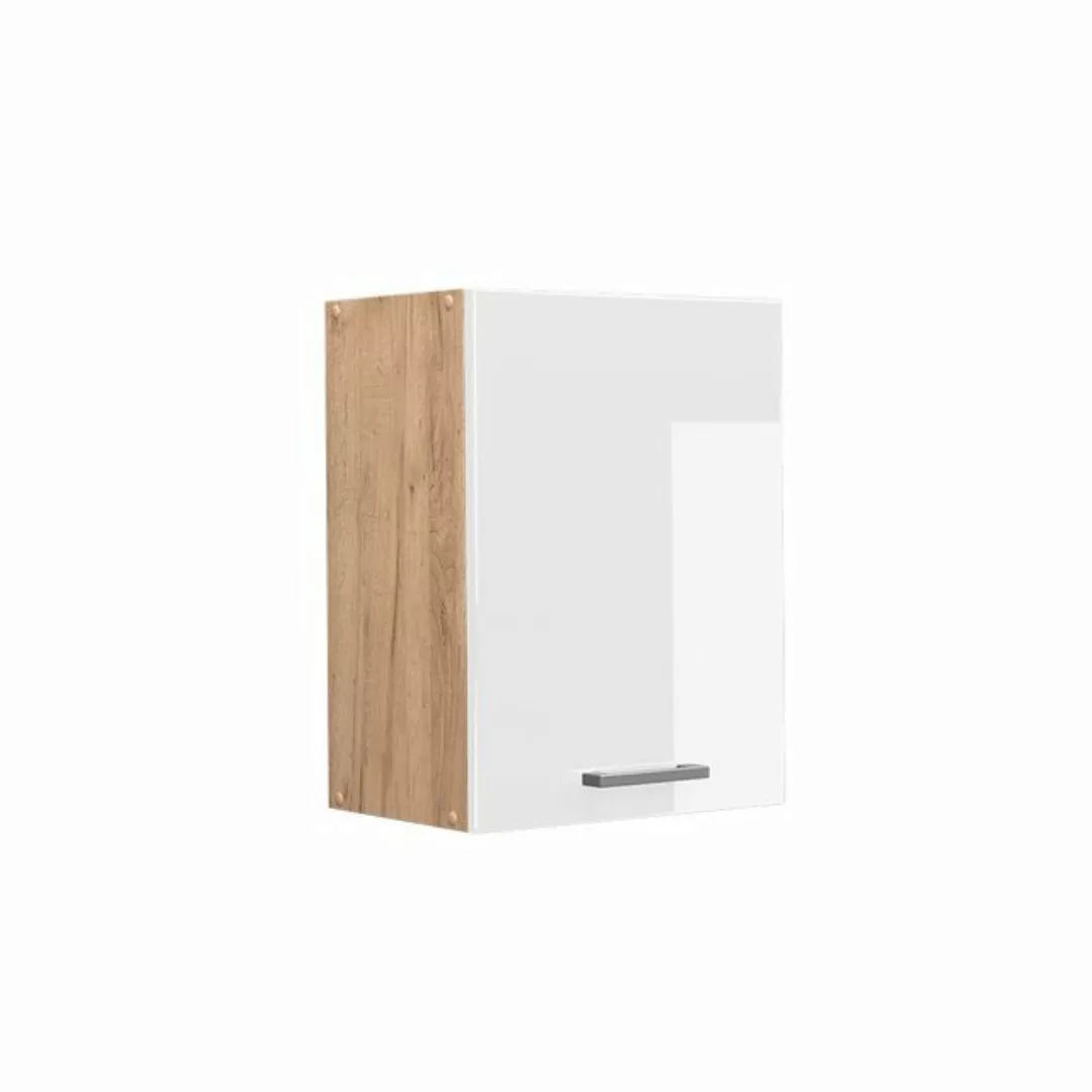 Vicco Hängeschrank Küchenhängeschrank 45 cm R-Line Goldkraft Weiß Hochglanz günstig online kaufen