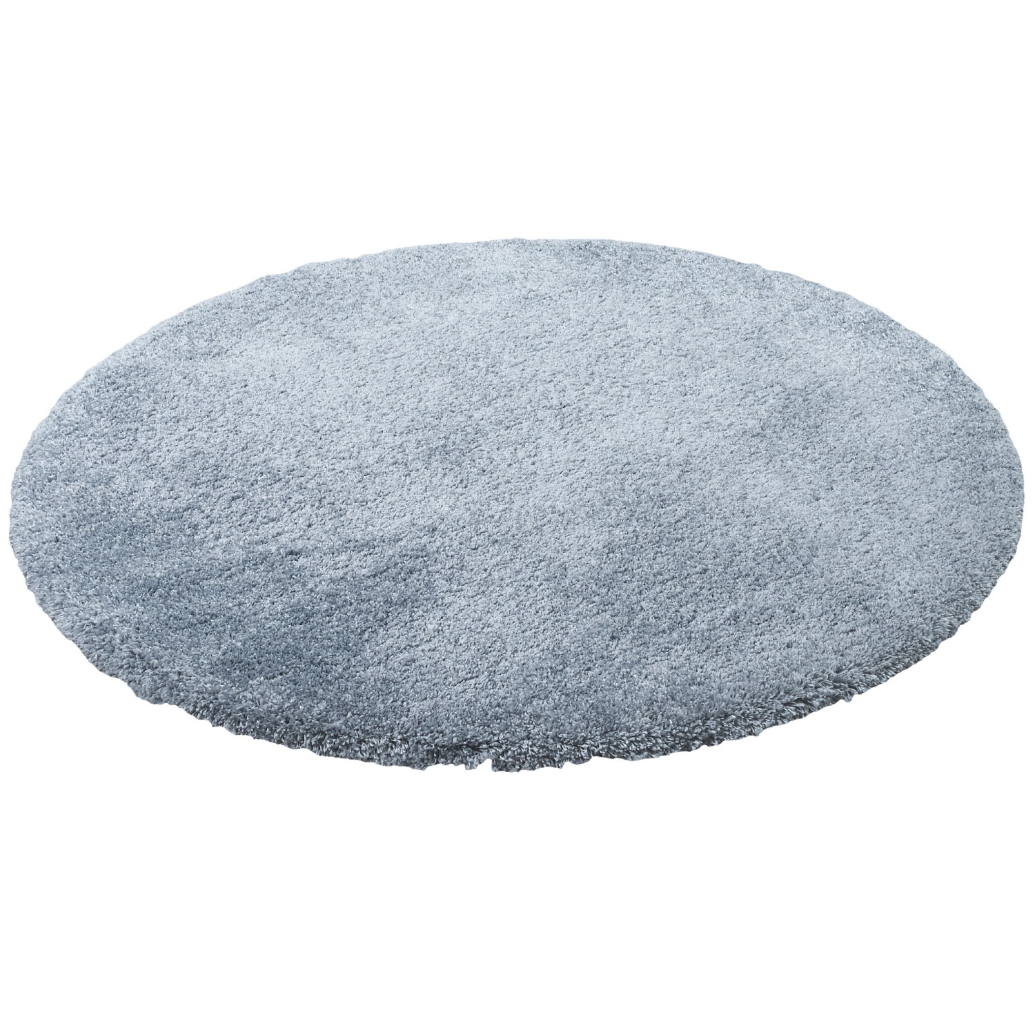 Snapstyle Luxus Hochflor Shaggy Teppich Dream Blau 200cm Rund günstig online kaufen