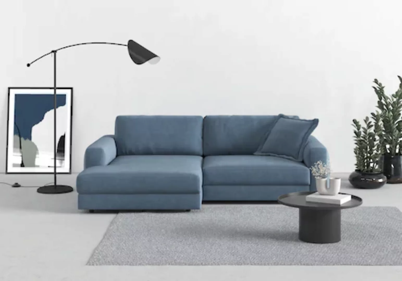 TRENDMANUFAKTUR Ecksofa "Bourbon", (2 St.), mit extra hohem Sitzkomfort, au günstig online kaufen