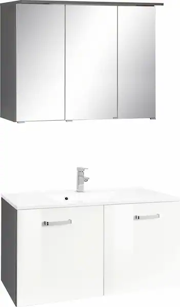 welltime Badmöbel-Set »Ravenna«, (2 St.), Breite 90 cm, Spiegelschrank und günstig online kaufen