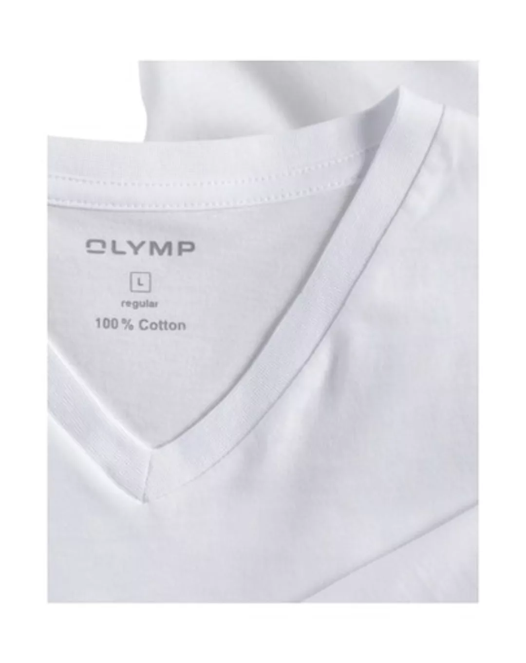 OLYMP T-Shirt "Casual", mit Ton-in-Ton Logostickerei am Ärmel günstig online kaufen