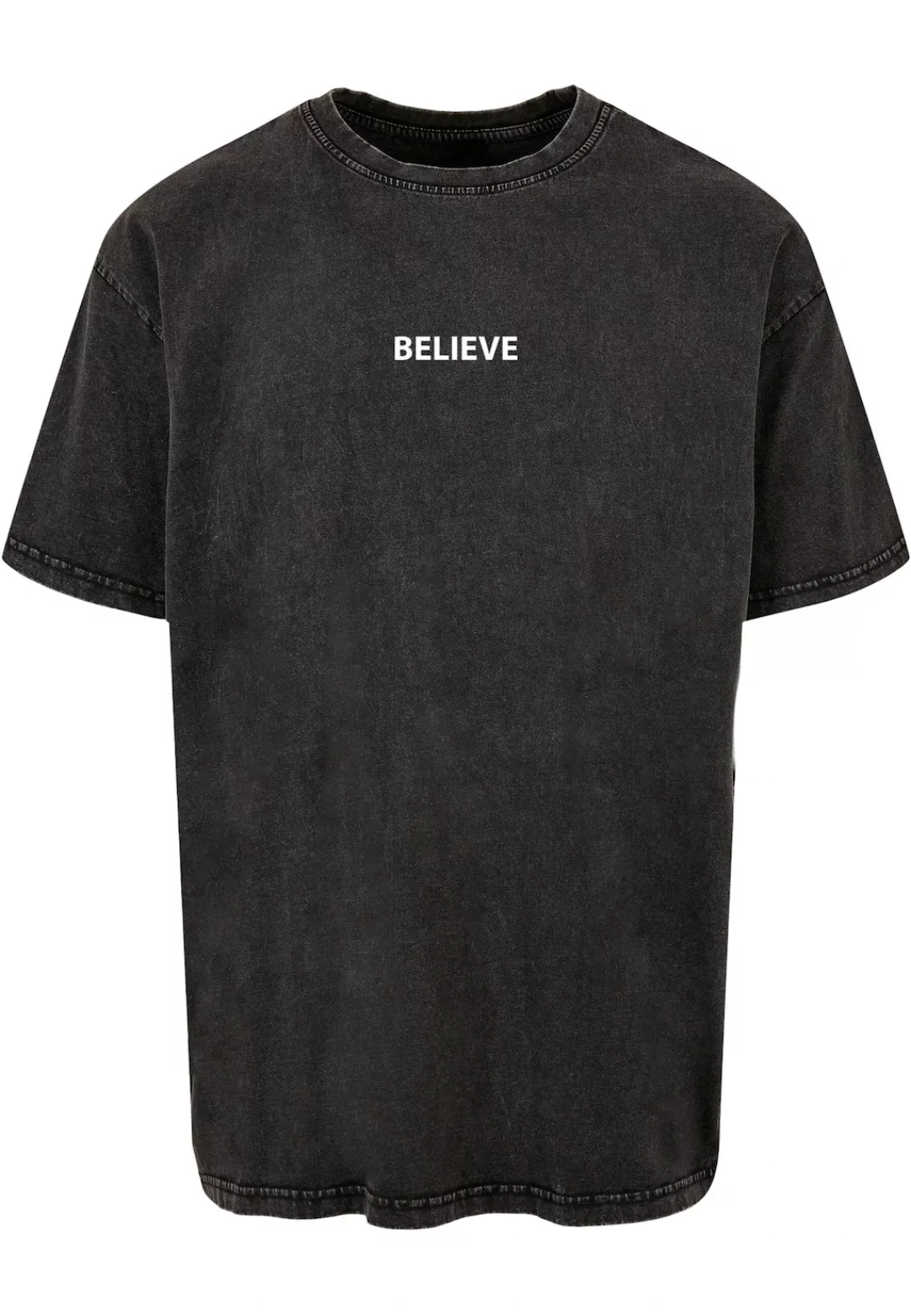 Merchcode T-Shirt "Merchcode Herren Believe Front Acid Washed Heavy Oversiz günstig online kaufen