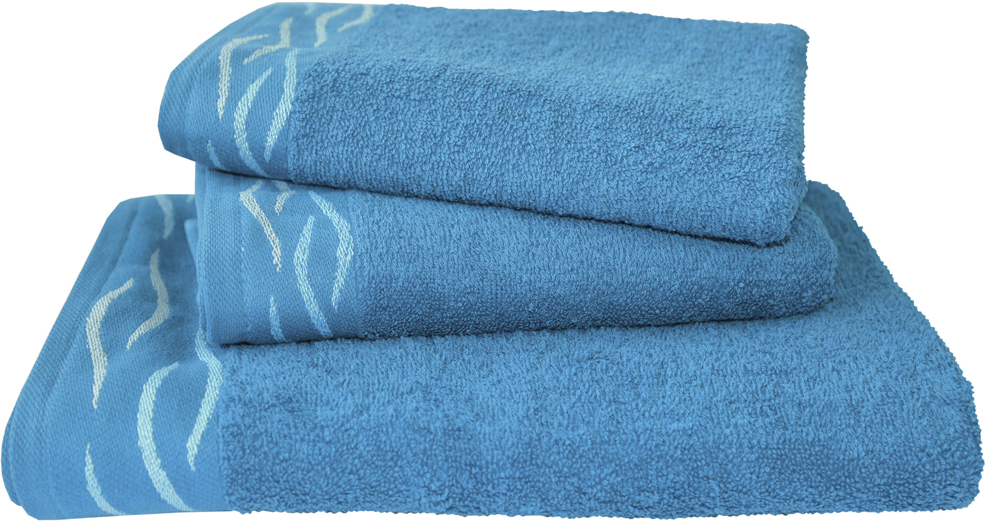 Dyckhoff Handtuch Set »Wave«, Set, 3 tlg., Frottier, mit Jacquard-Bordüre;4 günstig online kaufen