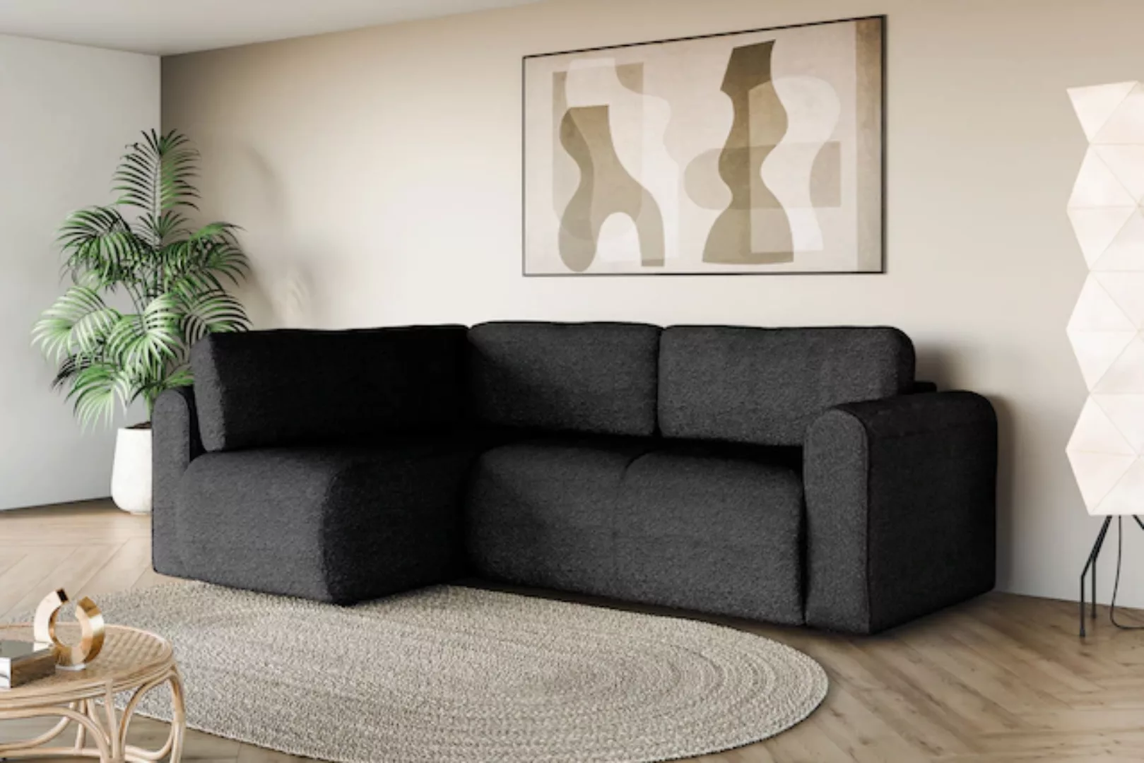 INOSIGN Ecksofa »Ecksofa Zacharia wahlweise mit Bettfunktion, BxTxH 250x166 günstig online kaufen