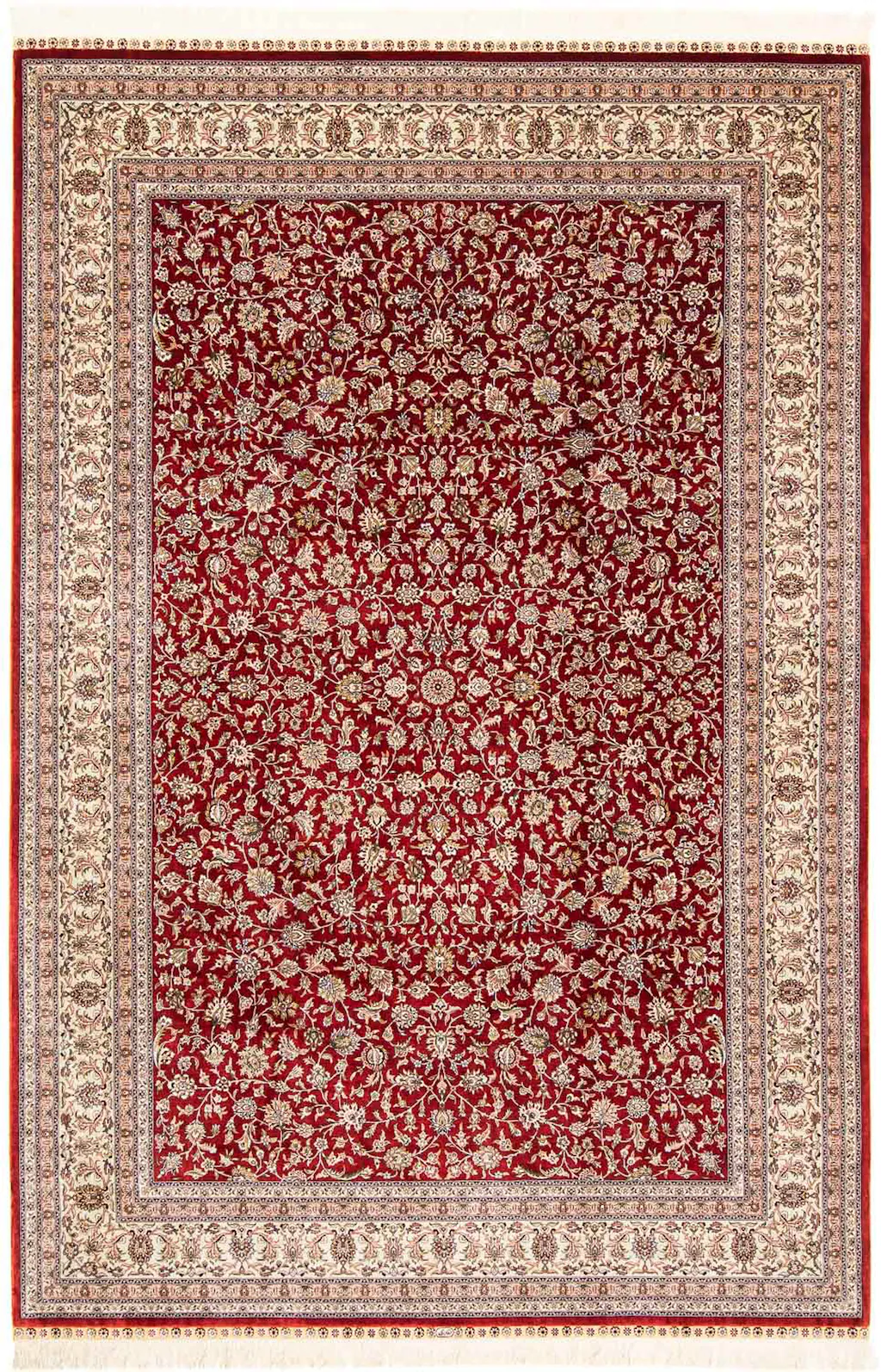 morgenland Orientteppich »Hereke - 276 x 185 cm - dunkelrot«, rechteckig, W günstig online kaufen