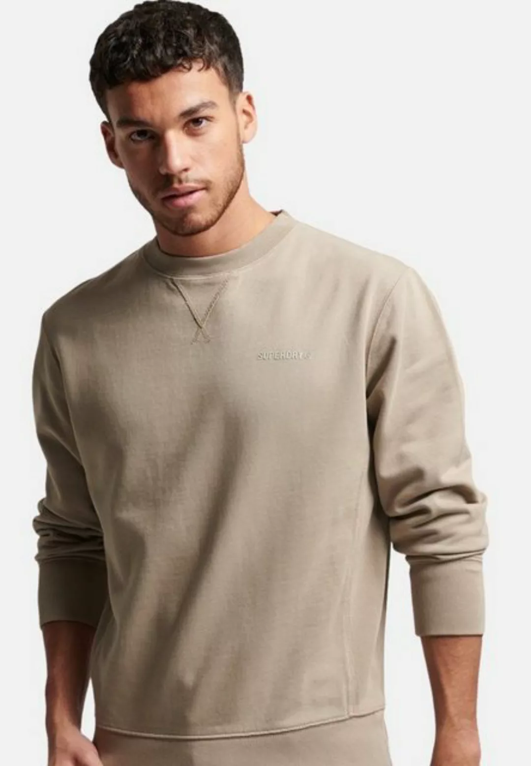 Superdry Sweatshirt Pullover Sweatshirt mit Rundhalsausschnitt günstig online kaufen