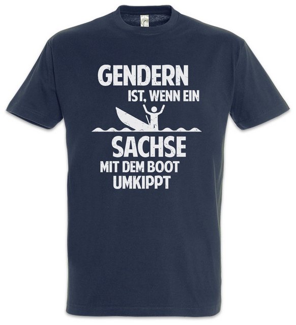 Urban Backwoods Print-Shirt Gendern Sachse Herren T-Shirt DDR Mauer Ostalgi günstig online kaufen