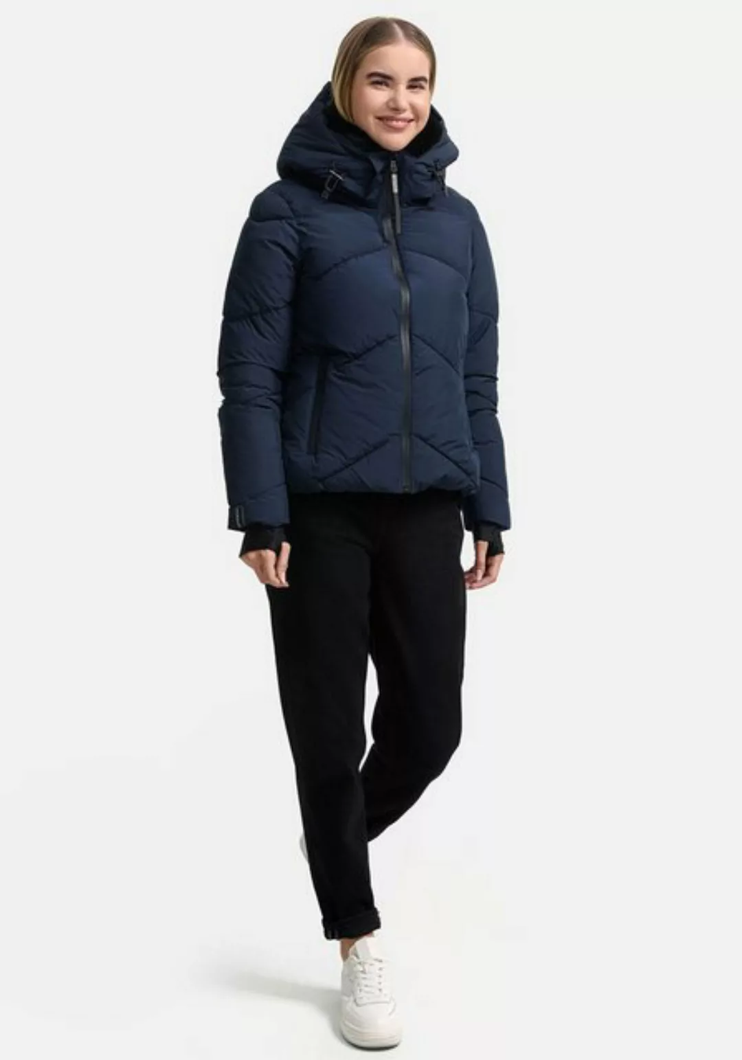 Marikoo Winterjacke Simaraa mit abnehmbarem Kunstfellkragen günstig online kaufen